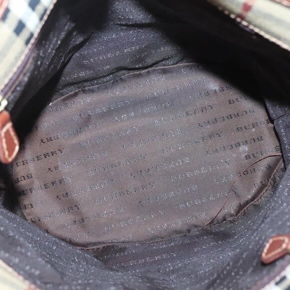 BURBERRY Nova Check Shoulder Bag PVC Beige Gold Auth yk18181 - Picture 13 of 16